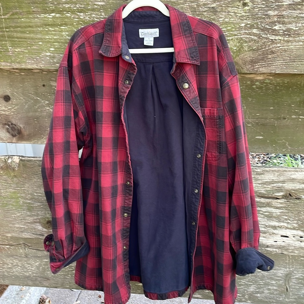 Vintage large Carhartt jacket buffalo plaid